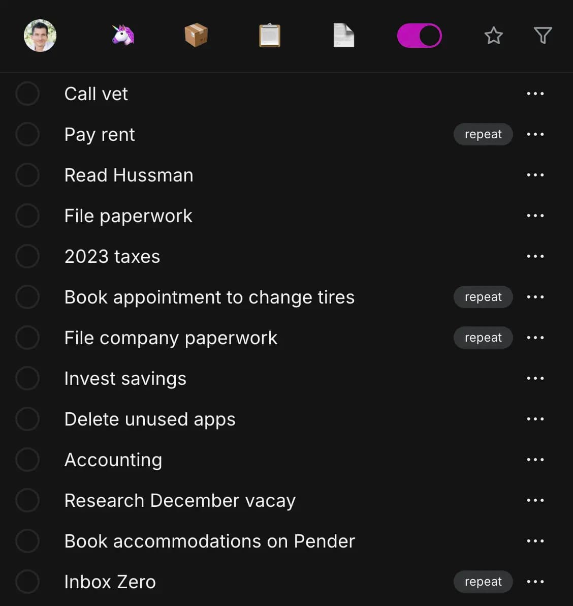 With a simple toggle, you can autoprioritize your tasks and focus on what matters most. This feature helps you manage your workload efficiently by highlighting your most important tasks first.